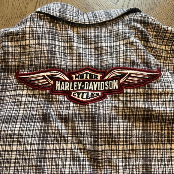 Harley Davidson long sleeved flannel 1W - Picture 4 of 4